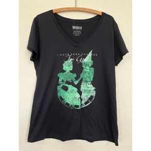 Wicked The Musical V Neck Tee Women’s Size XXL
